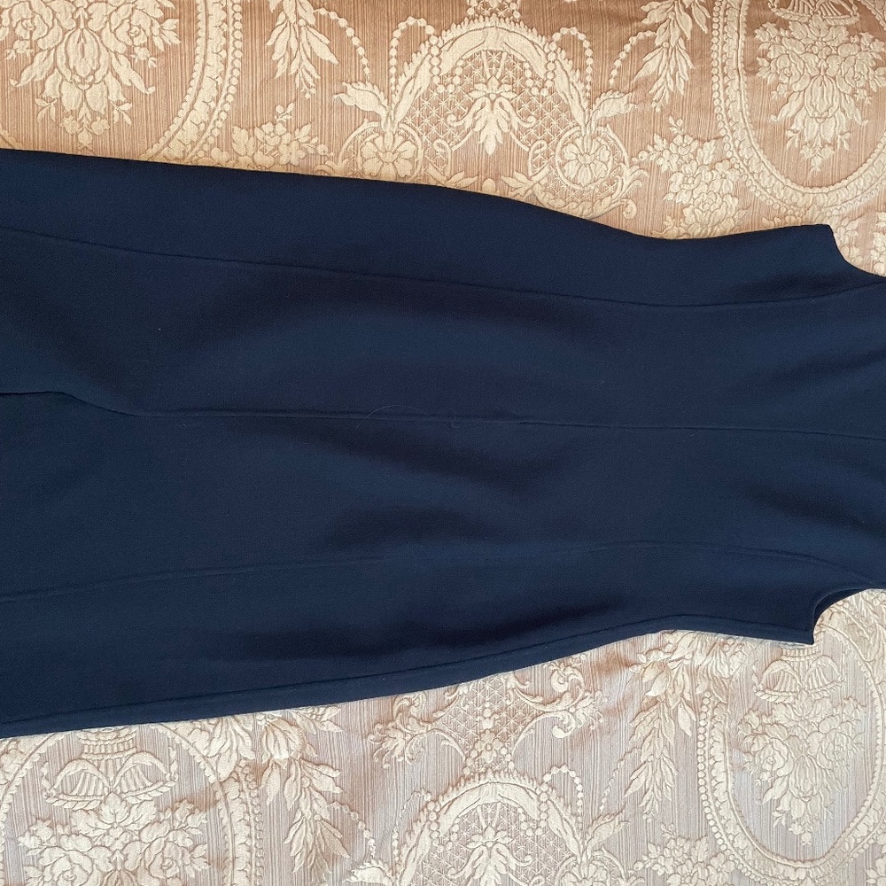 St John Knit Dress Size 4, Navy blue Knit